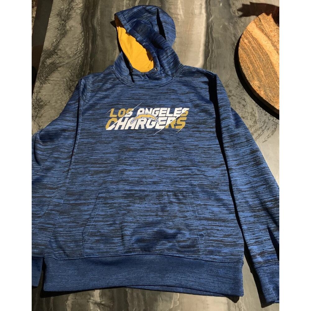Los Angeles Chargers Pullover Hoodie - LA Bolts - Men’s Navy - Size L - NFL